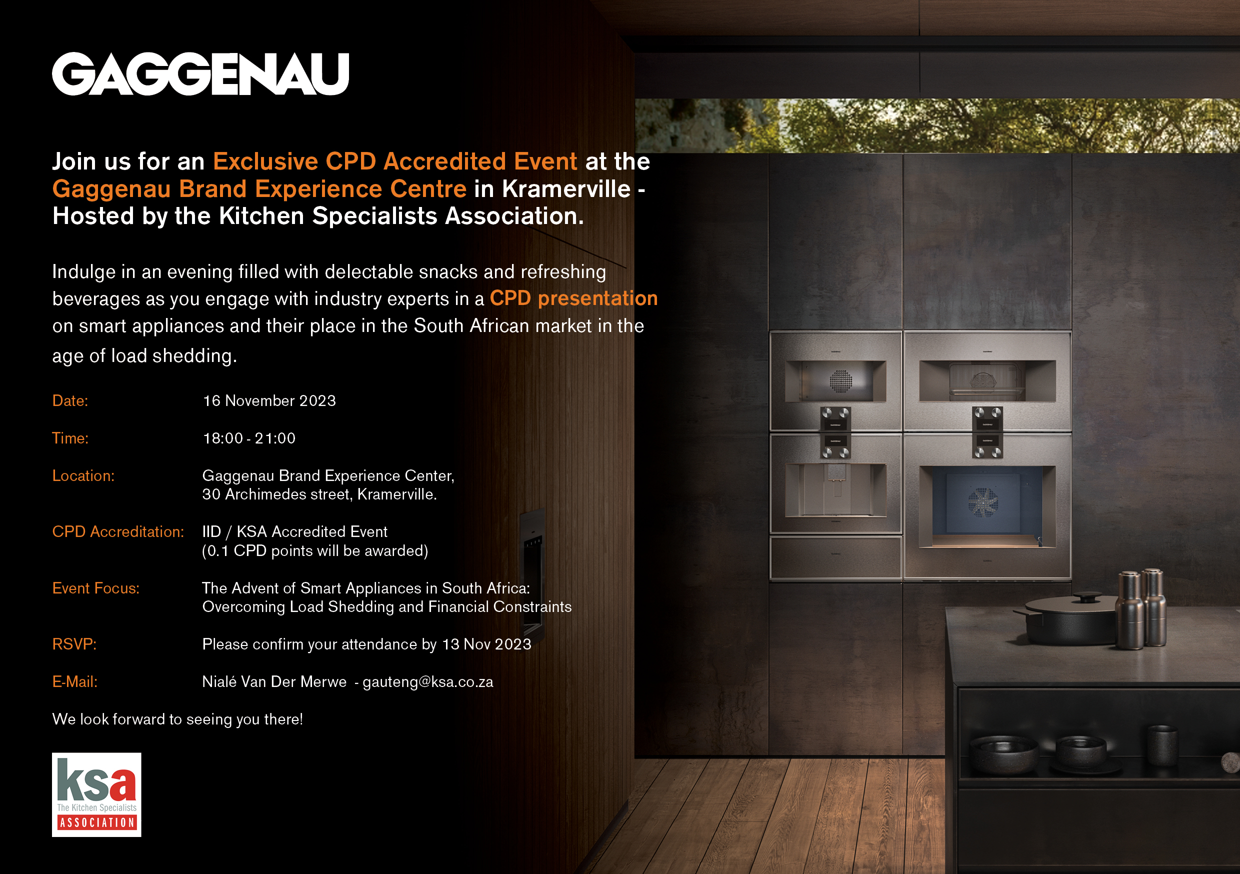 KSA / Gaggenau CPD Event 